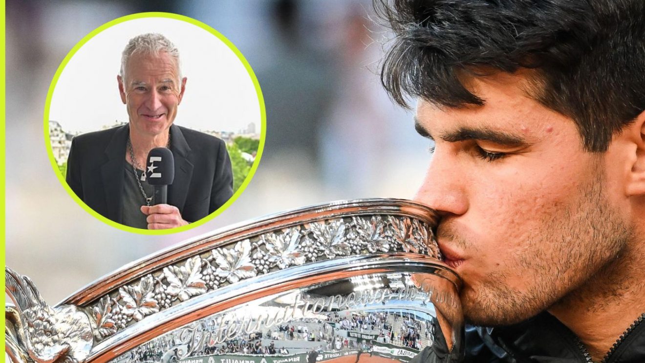 Carlos Alcaraz and John McEnroe