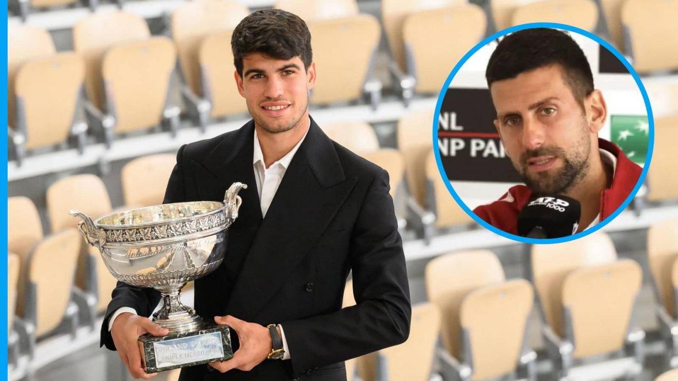 Carlos Alcaraz and Novak Djokovic