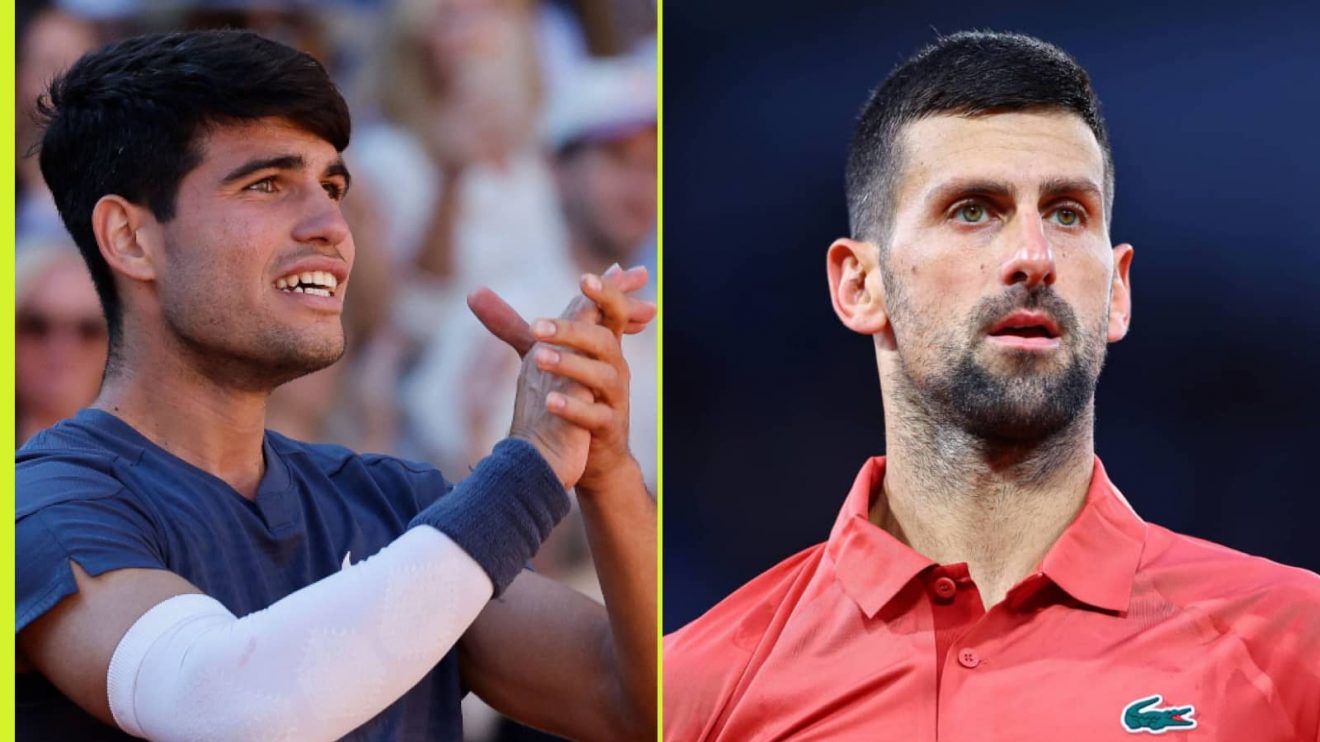 Carlos Alcaraz and Novak Djokovic