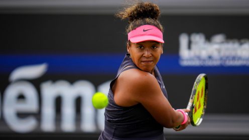 Naomi Osaka in action