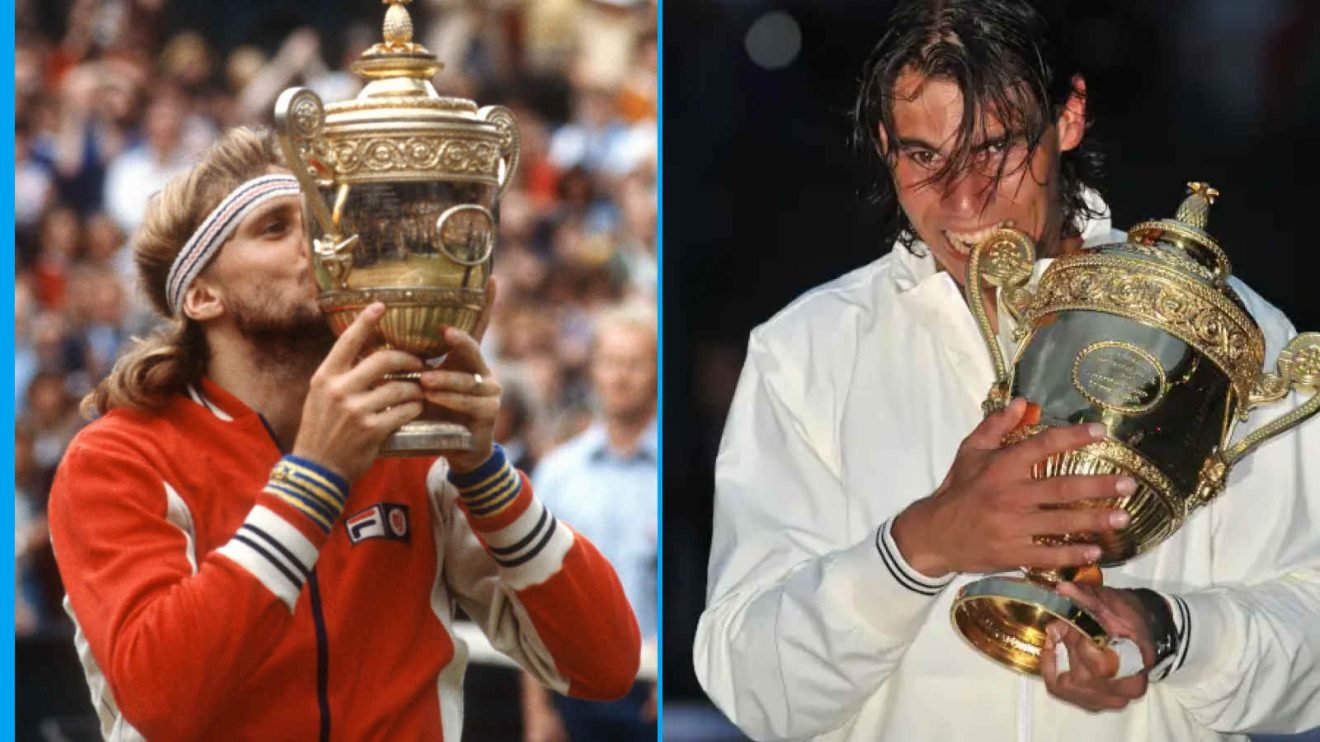 Bjorn Borg and Rafael Nadal complete their Channel Slam