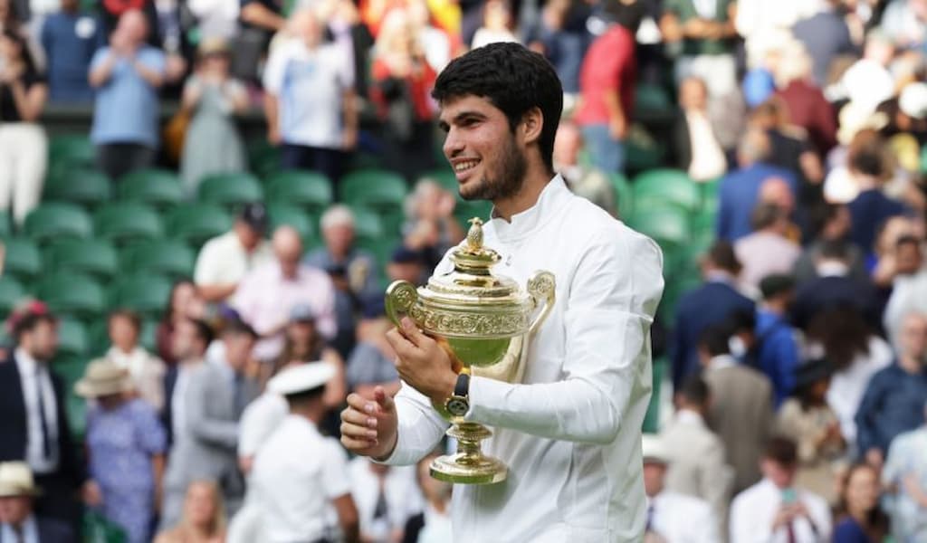 Carlos Alcaraz is the reigning Wimbledon champion.