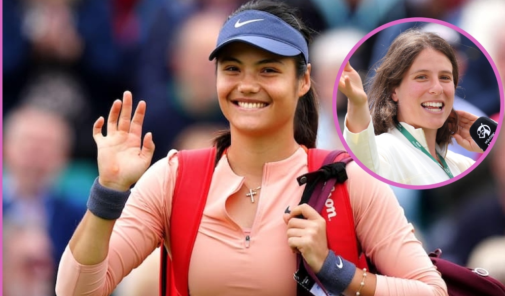 Emma Raducanu at the Nottingham Open.