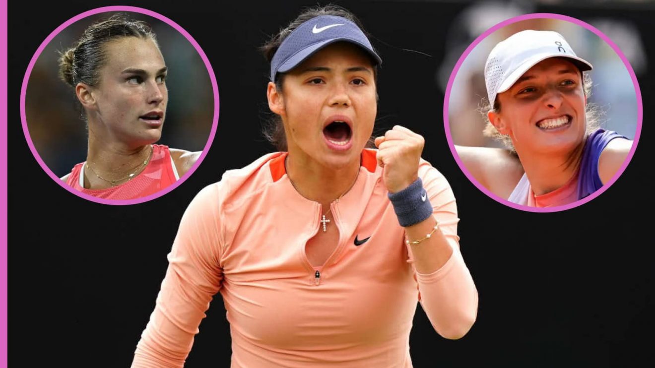 Emma Raducanu, Aryna Sabalenka and Iga Swiatek