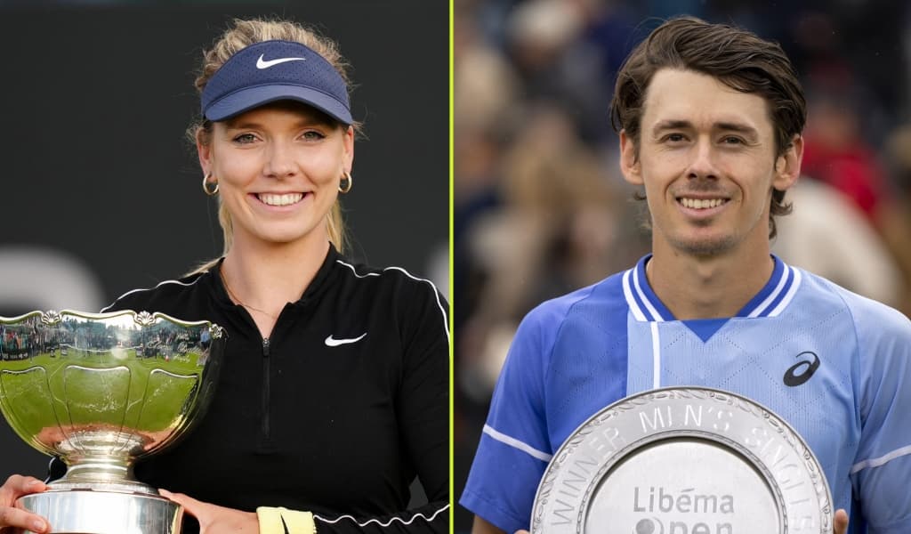 Katie Boulter and Alex de Minaur