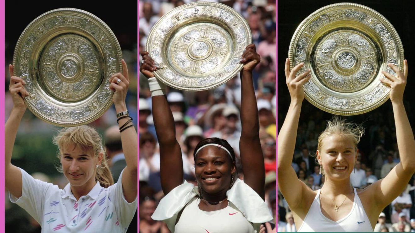 Steffi Graf, Serena Williams and Maria Sharapova