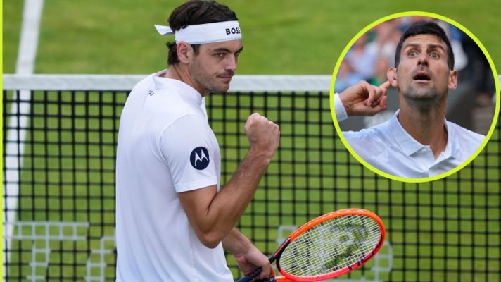Taylor Fritz and Novak Djokovic