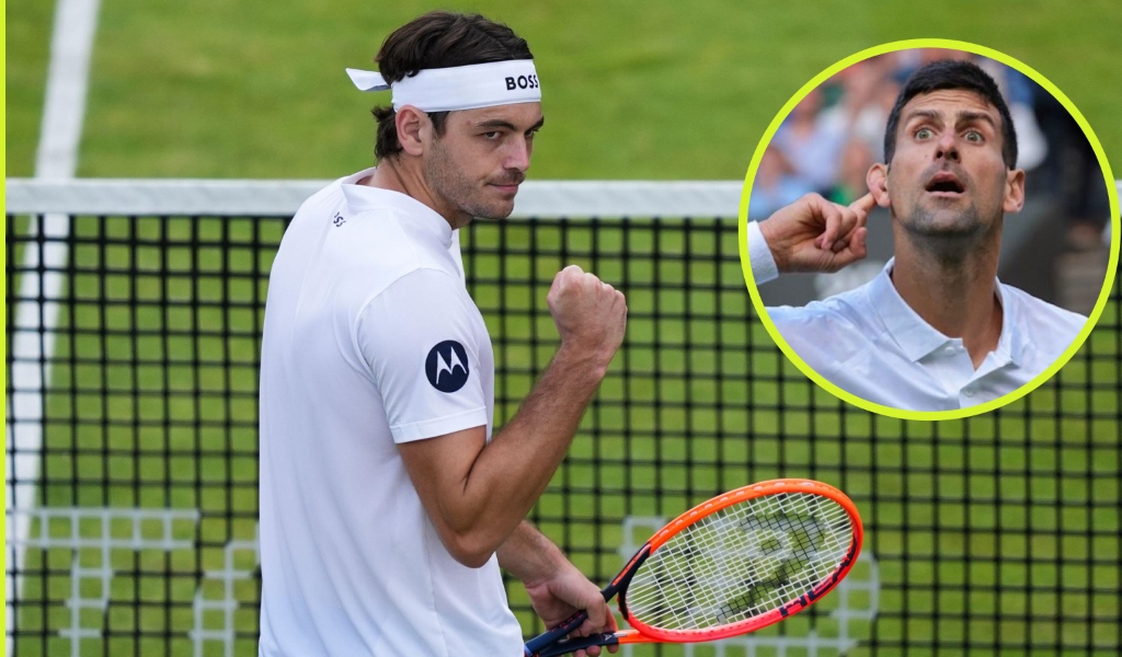 Taylor Fritz and Novak Djokovic