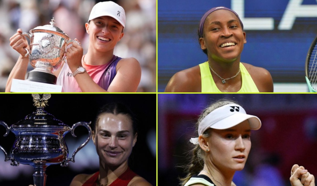 Iga Swiatek vs Coco Gauff vs Aryna Sabalenka vs Elena Rybakina