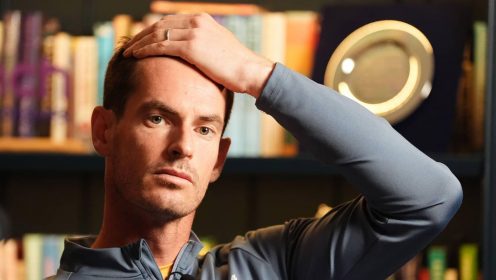 Andy Murray at the 2024 Queen's Club Championships