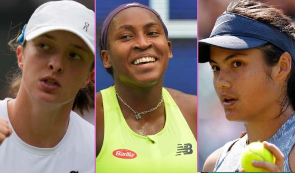 Iga Swiatek, Coco Gauff, and Emma Raducanu