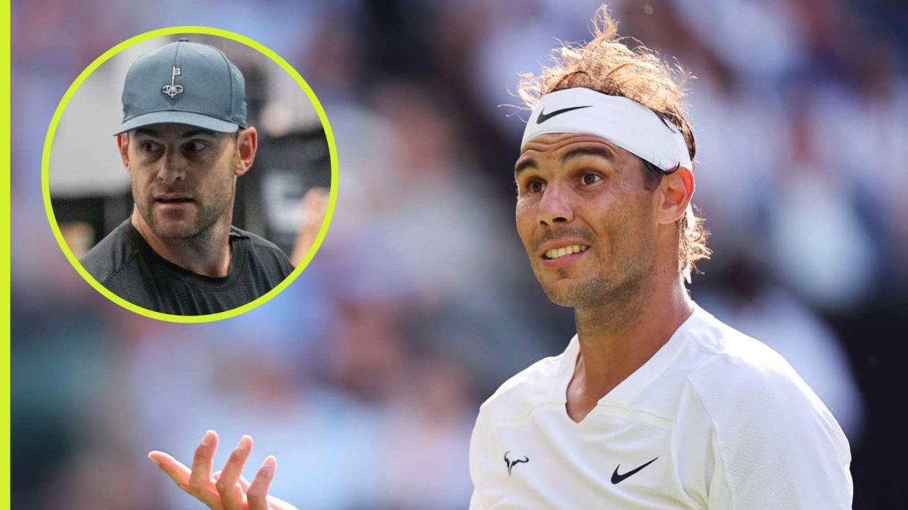 Andy Roddick and Rafael Nadal