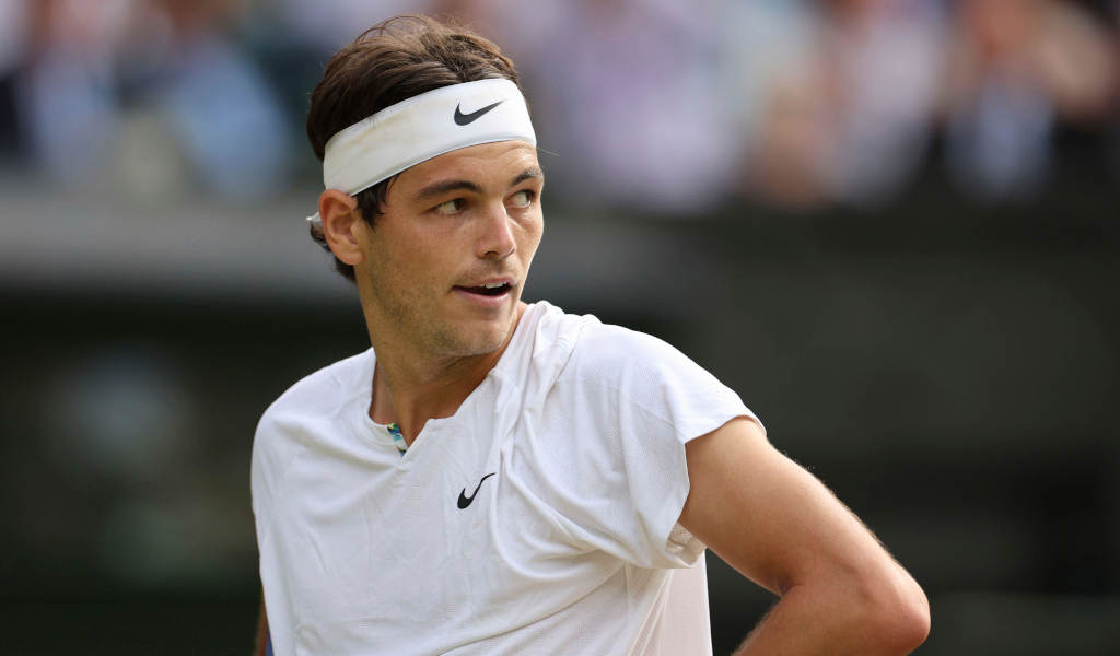 Taylor Fritz in action