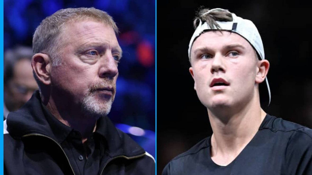 Boris Becker and Holger Rune