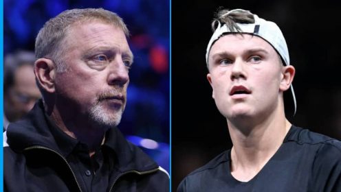 Boris Becker and Holger Rune