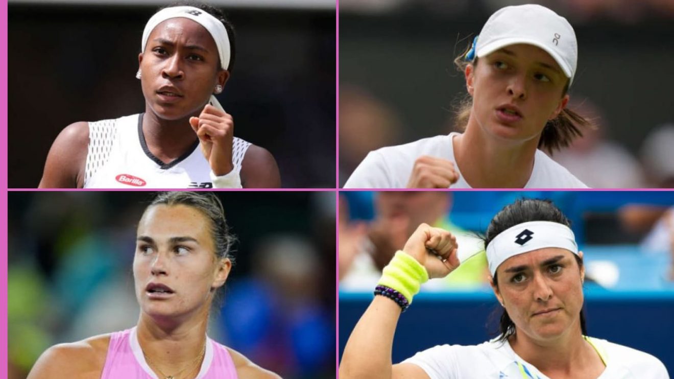 Coco Gauff, Iga Swiatek, Aryna Sabalenka, and Ons Jabeur