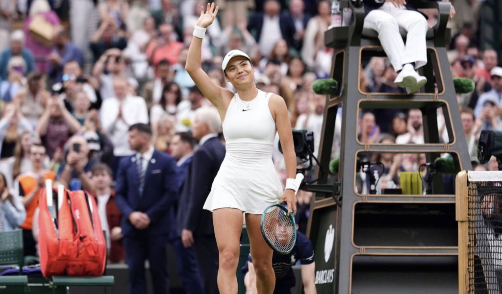 Emma Raducanu winning at Wimbledon