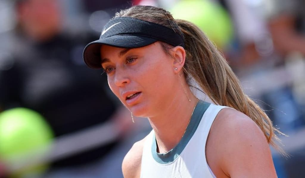 Paula Badosa in action.