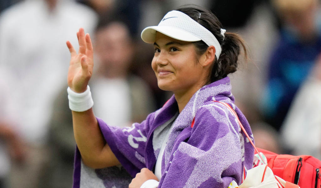 Emma Raducanu after her match