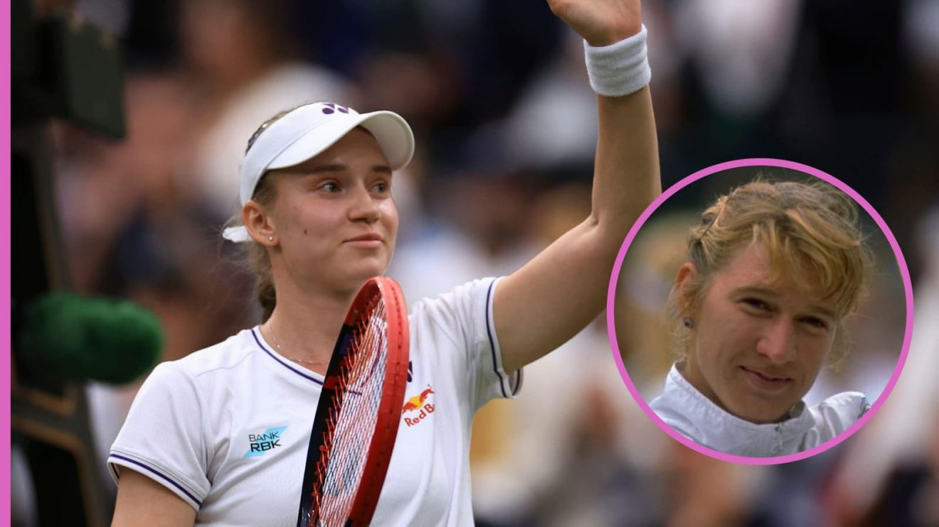 Elena Rybakina after her Wimbledon win