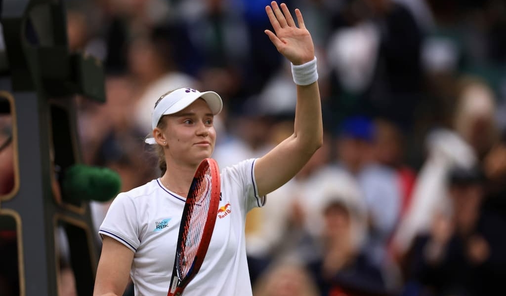 Elena Rybakina at Wimbledon 2024