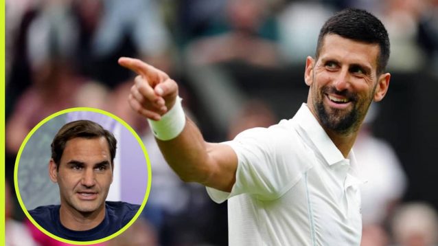 Roger Federer and Novak Djokovic