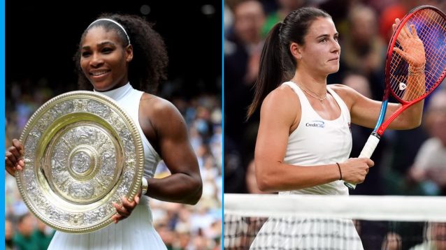 Serena Williams and Emma Navarro