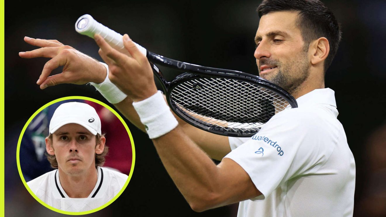 Novak Djokovic and Alex de Minaur
