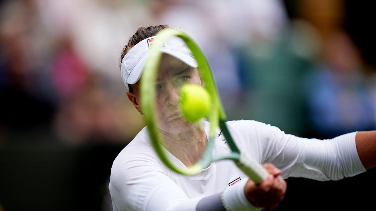 Barbora Krejcikova in action