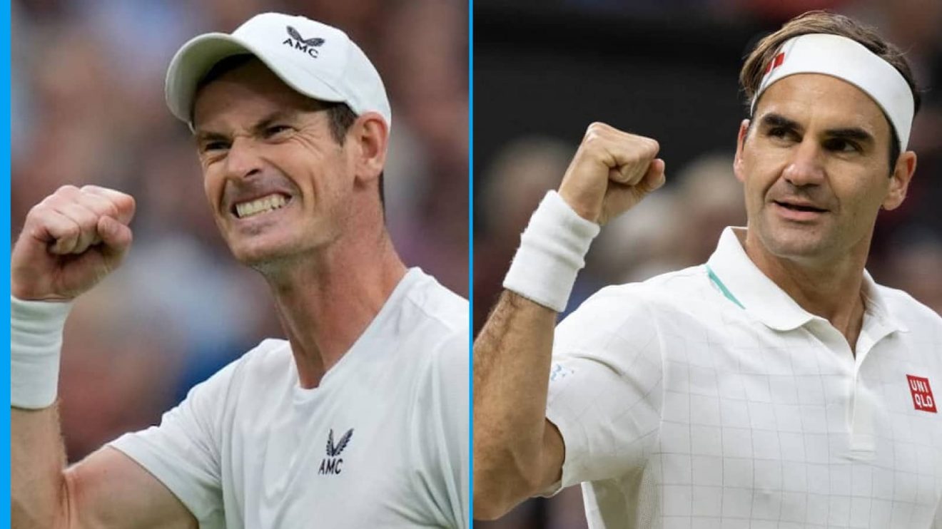 Andy Murray and Roger Federer