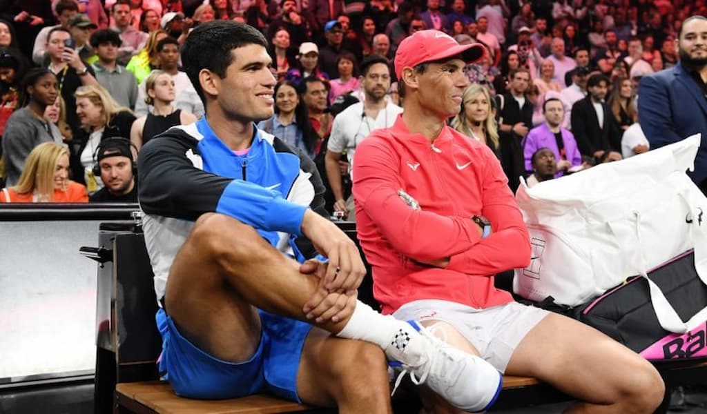 Carlos Alcaraz and Rafael Nadal pictured together