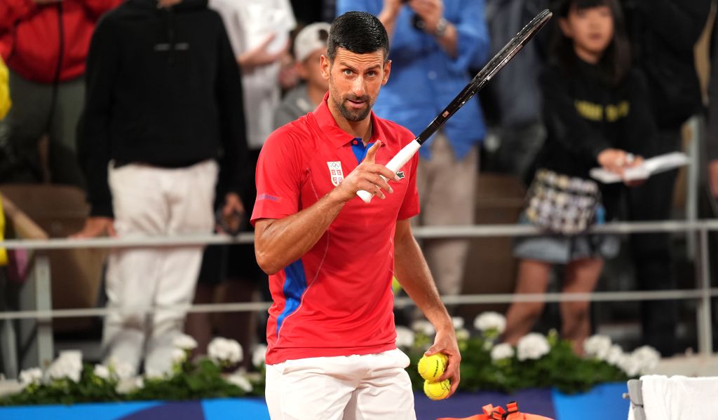 Novak Djokovic at the 2024 Olympic Games in Paris