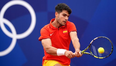 Carlos Alcaraz at the 2024 Olympics in Paris