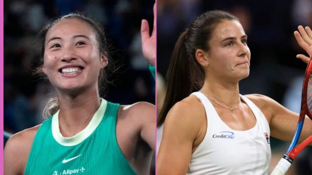 Zheng Qinwen and Emma Navarro