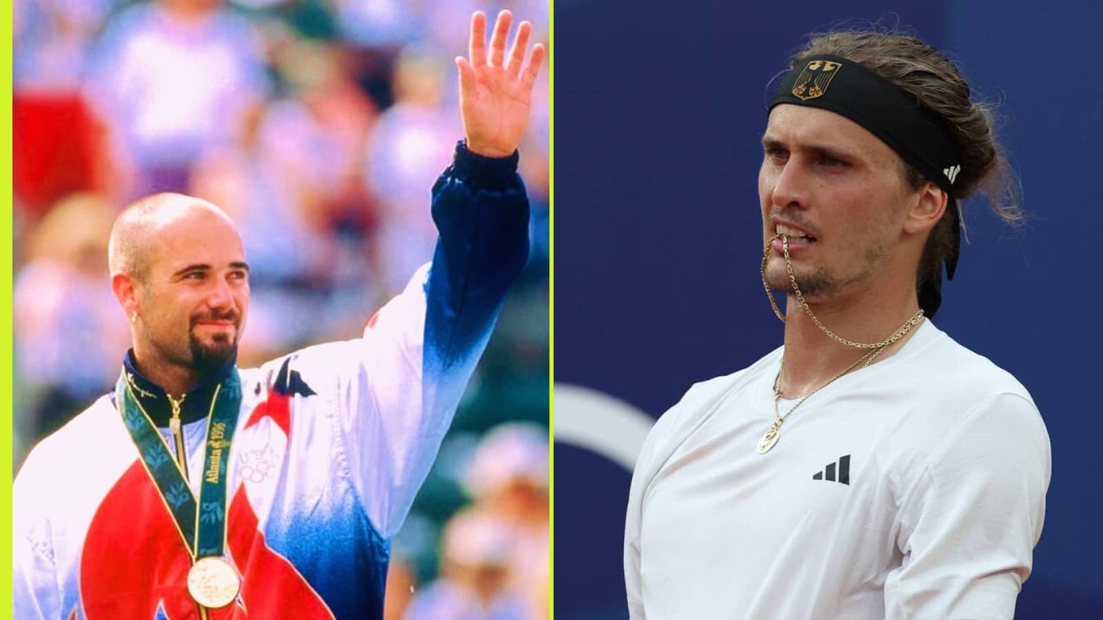 Andre Agassi and Alexander Zverev are both Olympic gold medallists