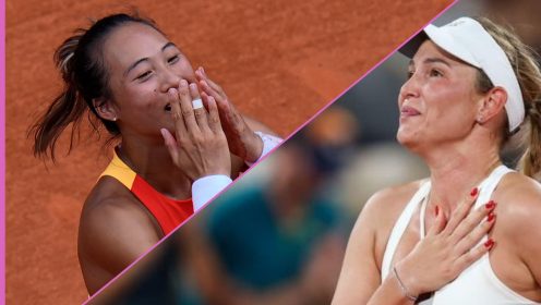 Zheng Qinwen and Donna Vekic