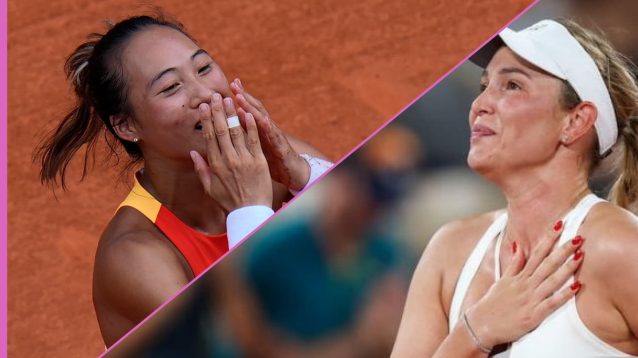 Zheng Qinwen and Donna Vekic