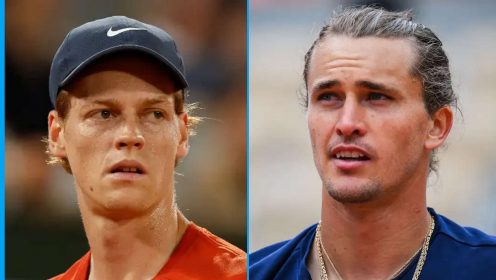 Pictured: Jannik Sinner and Alexander Zverev