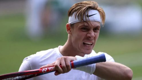 Pictured: A frustrated Denis Shapovalov