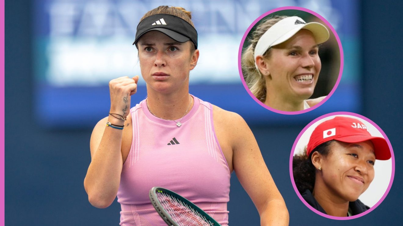 (Pictured) Elina Svitolina in Toronto action, with Caroline Wozniacki and Naomi Osaka inset