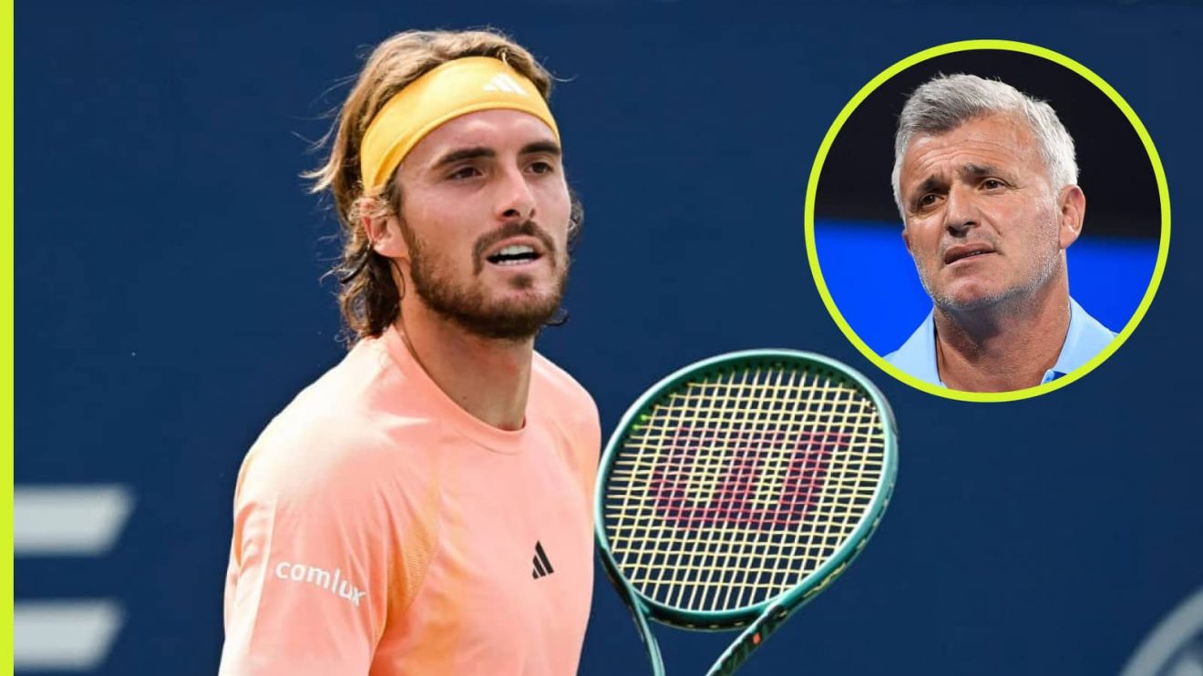 Stefanos Tsitsipas and his father Apostolos Tsitsipas