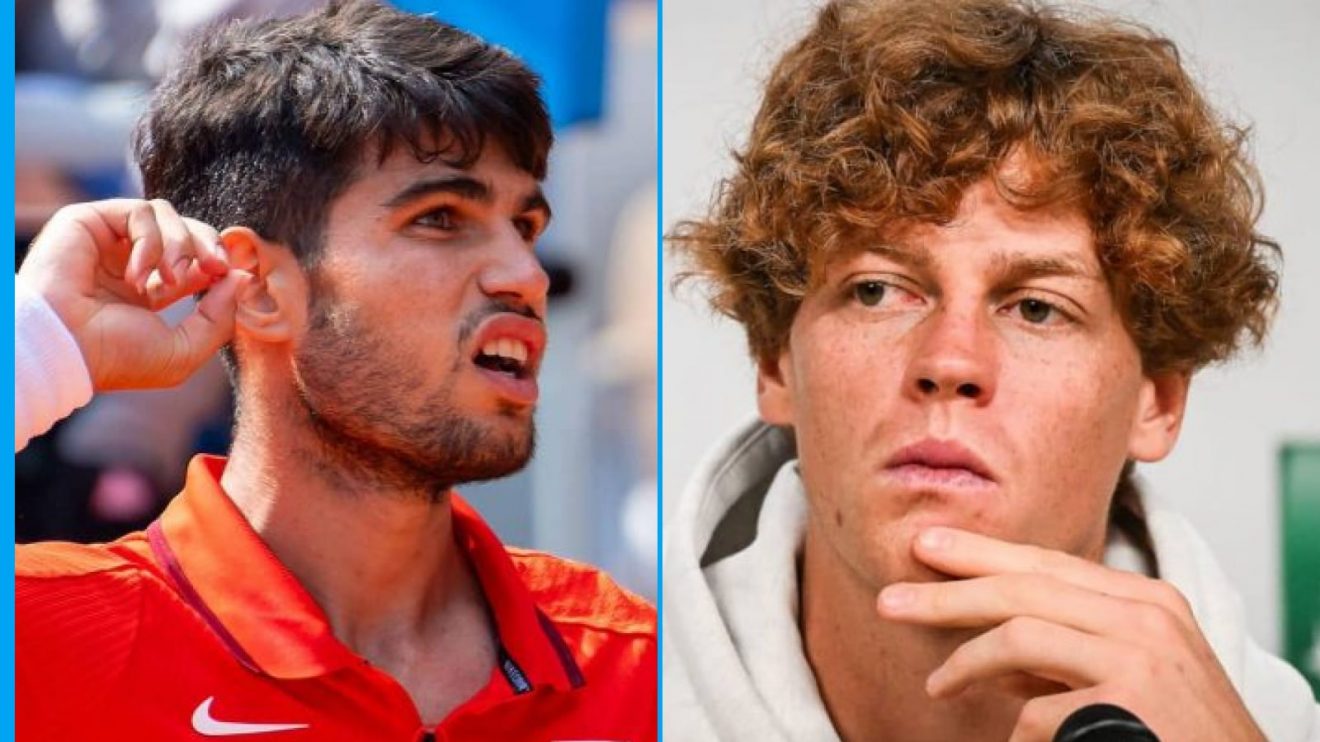 (L-R) Carlos Alcaraz and Jannik Sinner, who are the top two seeds at the Cincinnati Open