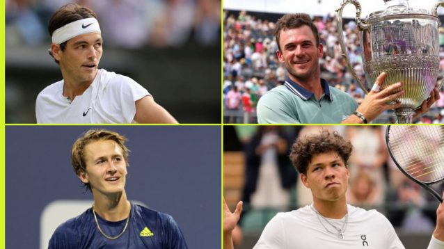 Taylor Fritz, Tommy Paul, Sebastian Korda, and Ben Shelton