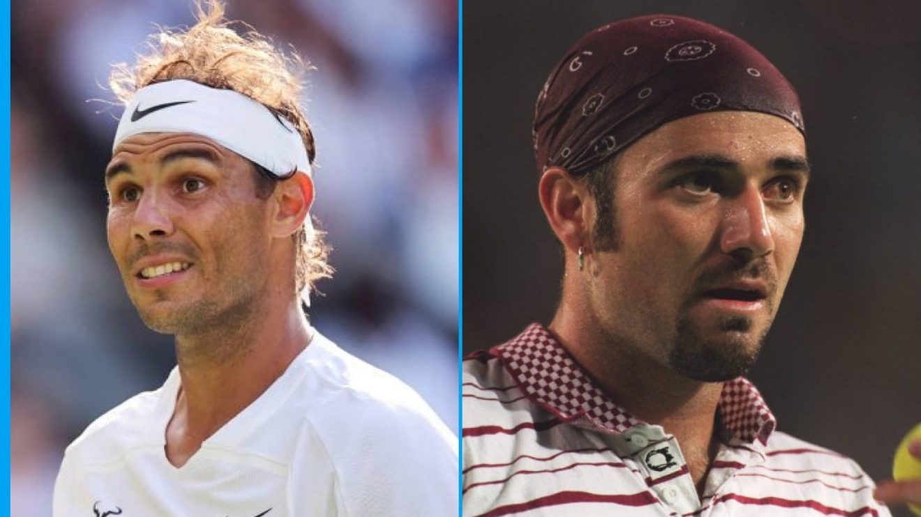 Rafael Nadal and Andre Agassi