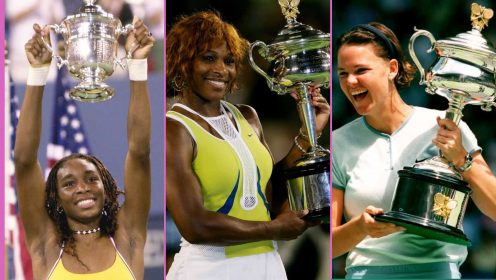 Venus Williams, Serena Williams and Lindsay Davenport