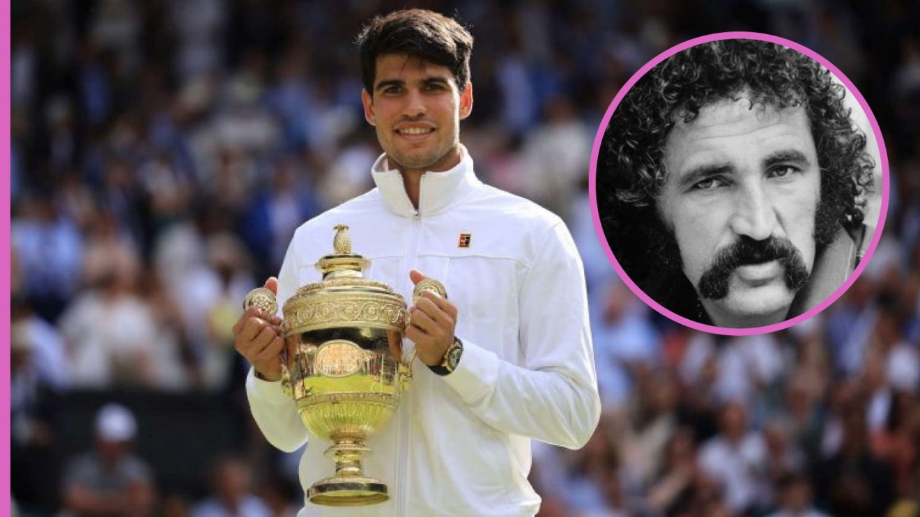 Carlos Alcaraz at Wimbledon in 2024