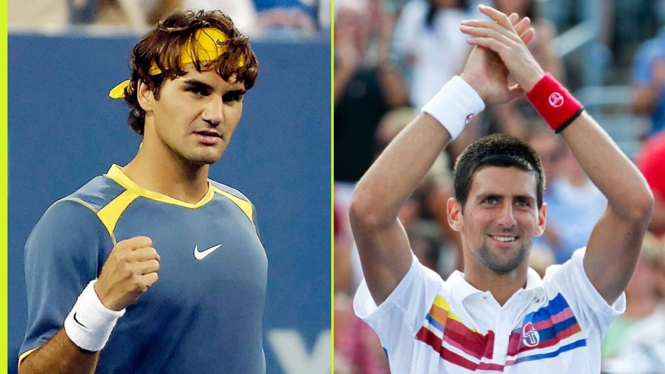 Roger Federer and Novak Djokovic