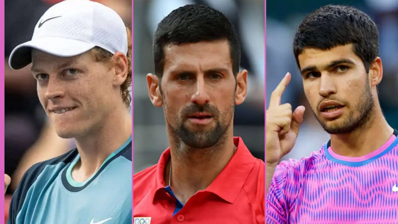 Jannik Sinner Novak Djokovic and Carlos top three in ATP Rankings