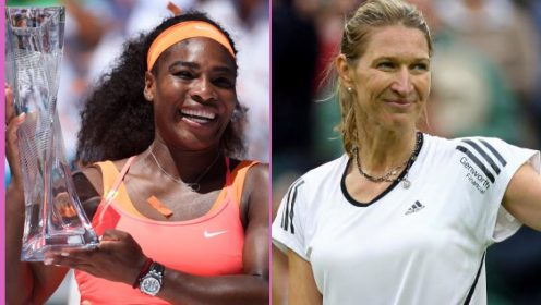 Serena Williams and Steffi Graf