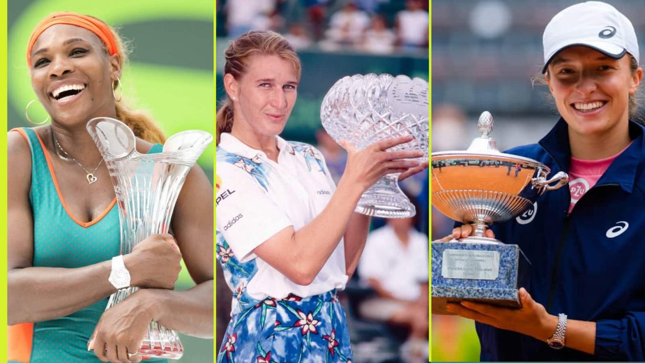 Serena Williams, Steffi Graf and Iga Swiatek